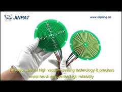 لغزش حلقه پنکیکی از نوع تخت با مسیردهی 5 آمپر با 2 مدار برای قرقره های کابل